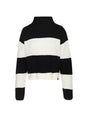 Image for Women's Knitted Sweater,Black&White
