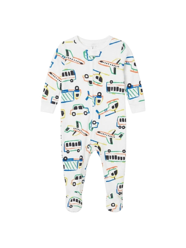 Image for Kids Boy's Printed Jumpsuit,White