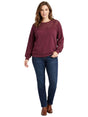 Image for Women's Plain Sweaters,Burgandy