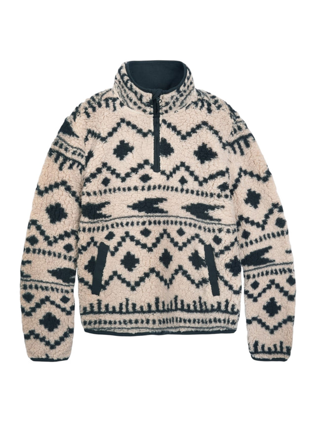 Image for Kids Boy's Printed Faux Fur Sweater,Beige