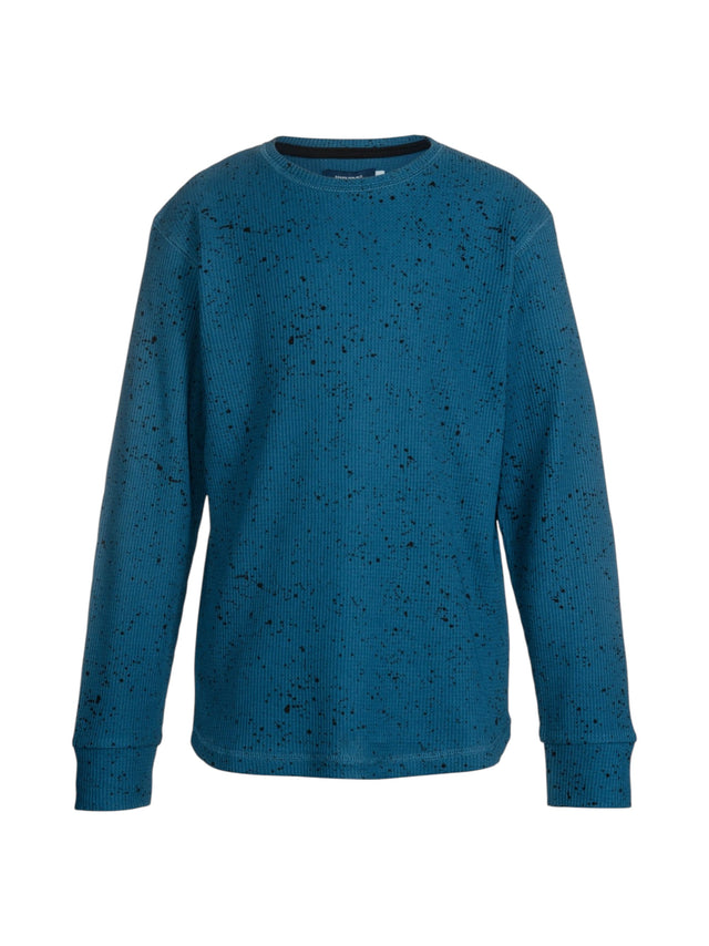 Image for Kids Boy's Textured Top,Dusty Blue