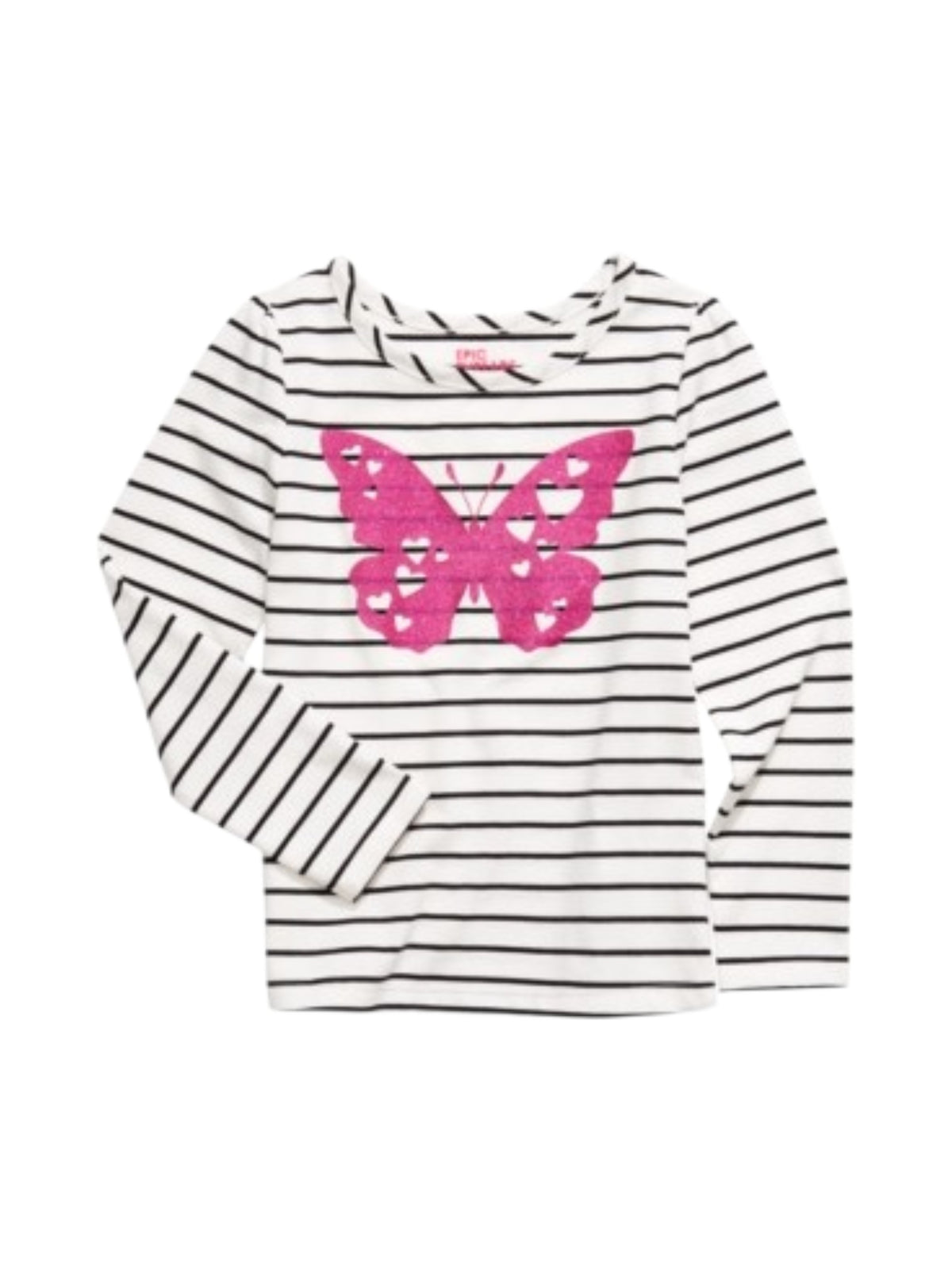 Image for Kids Girl's Striped Top,White