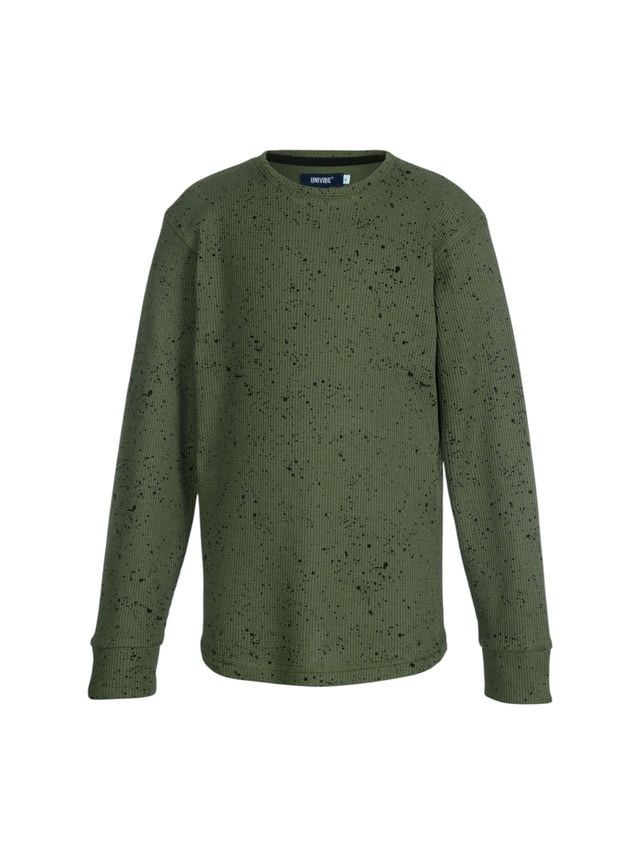 Image for Kids Boy's Textured Top,Olive