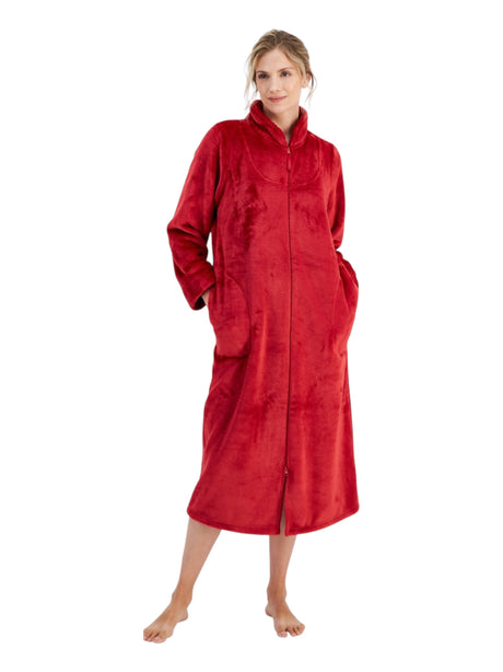 Image for Women's Plain MoHAIR Sleepwear Robe,Red