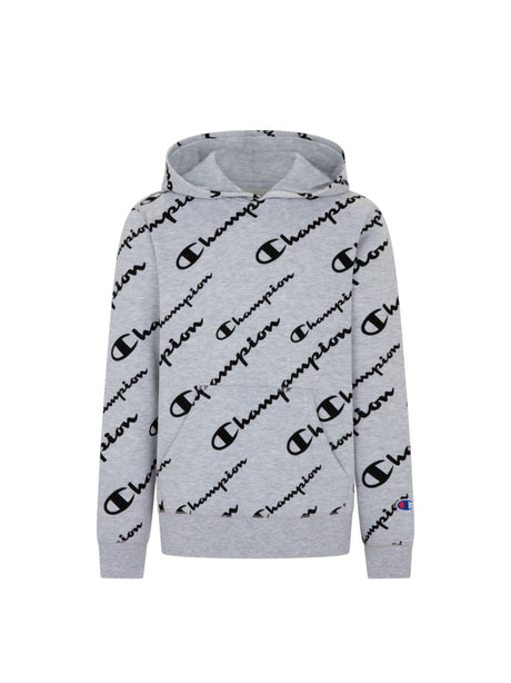 Image for Kids Boy's Brand Logo Printed Hoodies,Grey