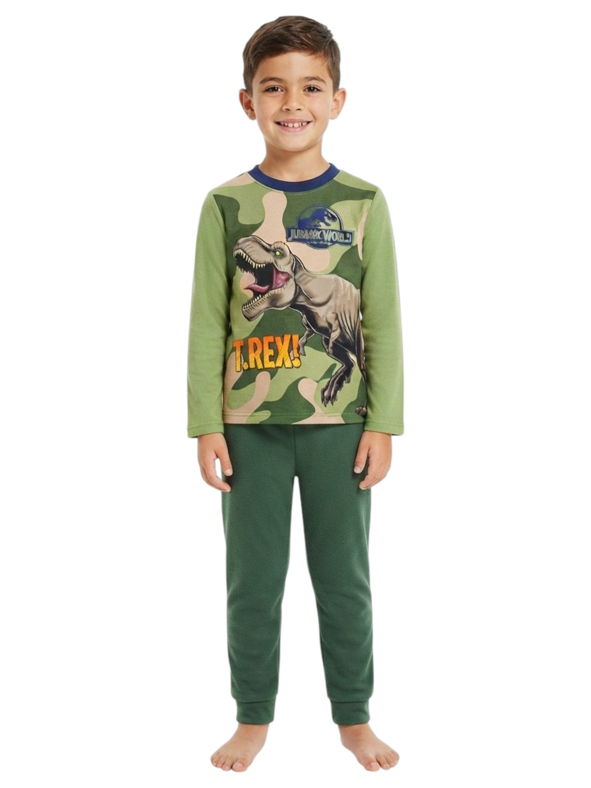Image for Kids Boy's Printed Sleepwear Top,Olive