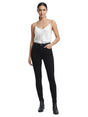 Image for Women's Plain Denim Pants,Black