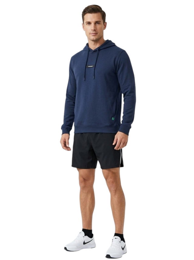 Image for Men's Plain Solid Hoodies,Navy