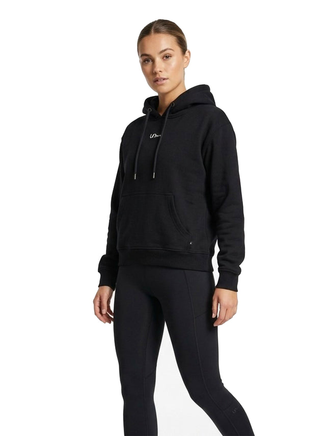 Image for Women's Plain Solid Hoodies,Black