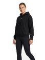 Image for Women's Plain Solid Hoodies,Black