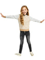 Image for Kids Girl's Textured Sweater,Beige