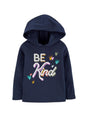 Image for Kids Girl's Printed Hoodie,Navy