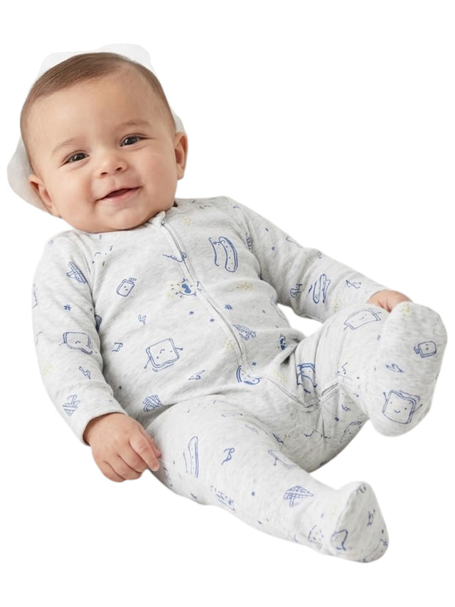 Image for Kids Boy's Printed Jumpsuit,Grey