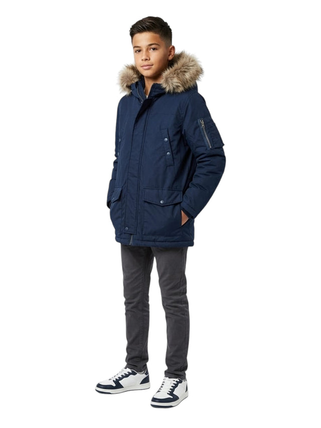 Image for Kids Boy's Plain Jacket,Navy