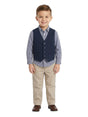 Image for Kids Boy's Plaid Set 3 Pieces,Navy