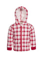 Image for Kids Girl's Plaid Hoodies,White