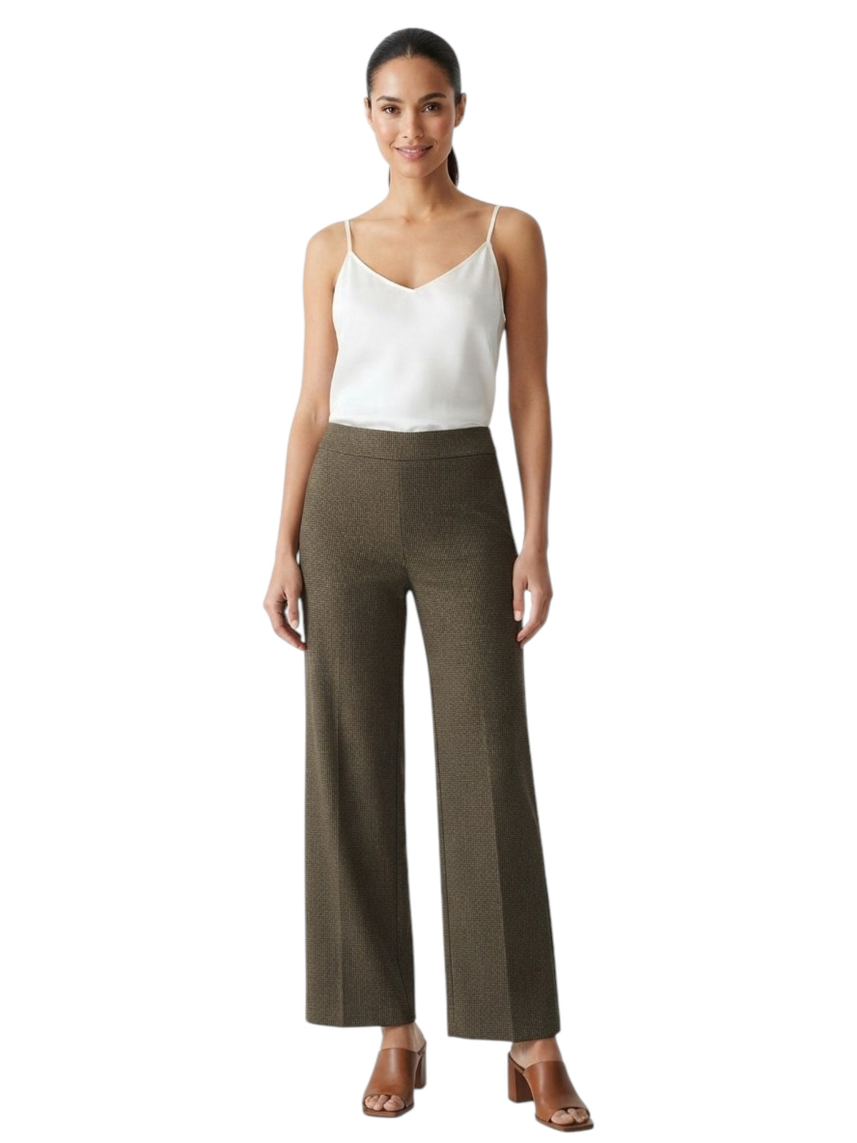 Image for Women's Printed Pants,Dusty Beige