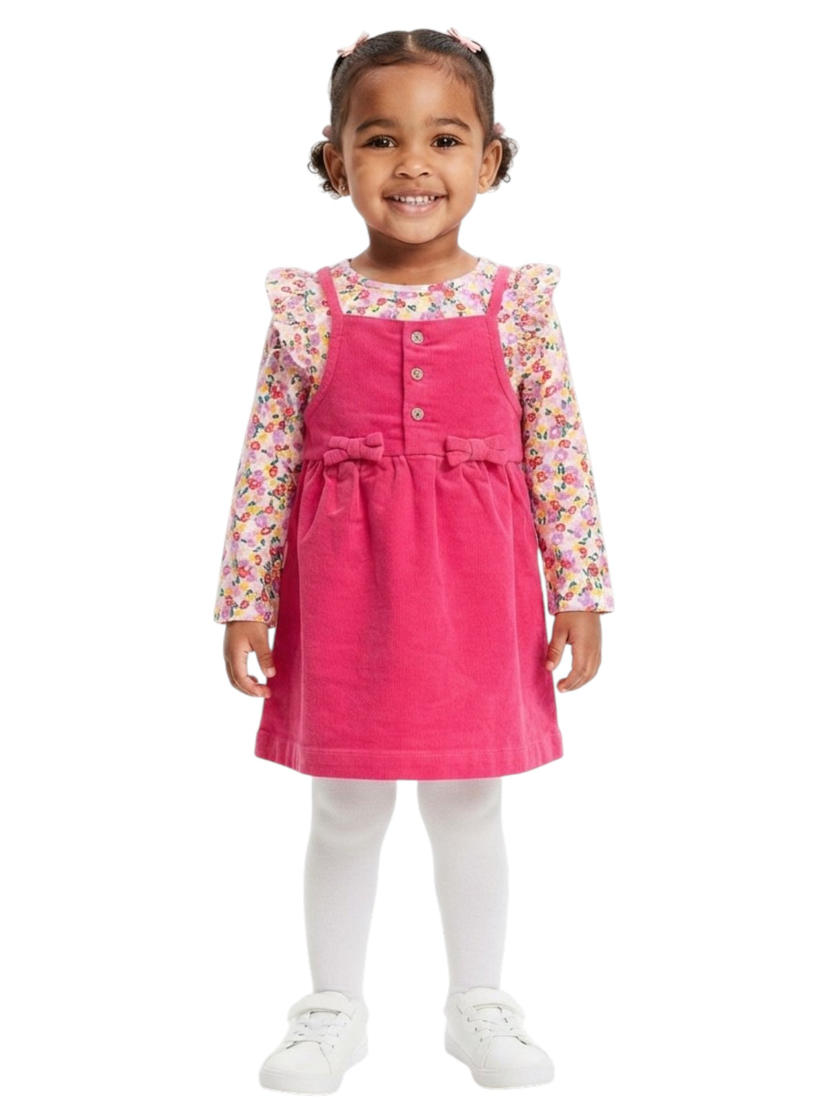 Image for Kids Girl's Textured Dress With Top,Pink