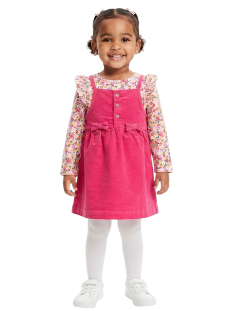 Image for Kids Girl's Textured Dress With Top,Pink