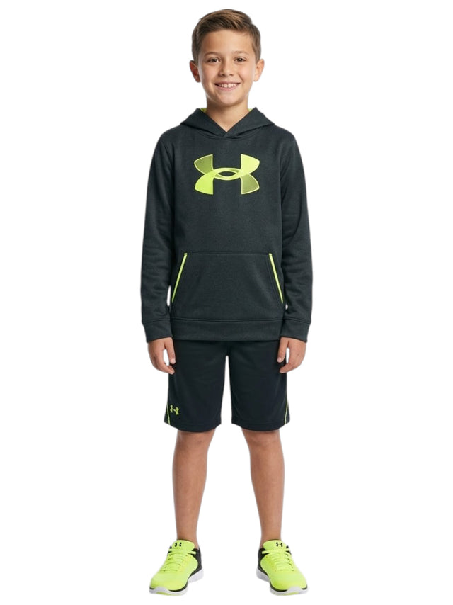 Image for Kids Boy's Brand Logo Printed Hoodie,Black