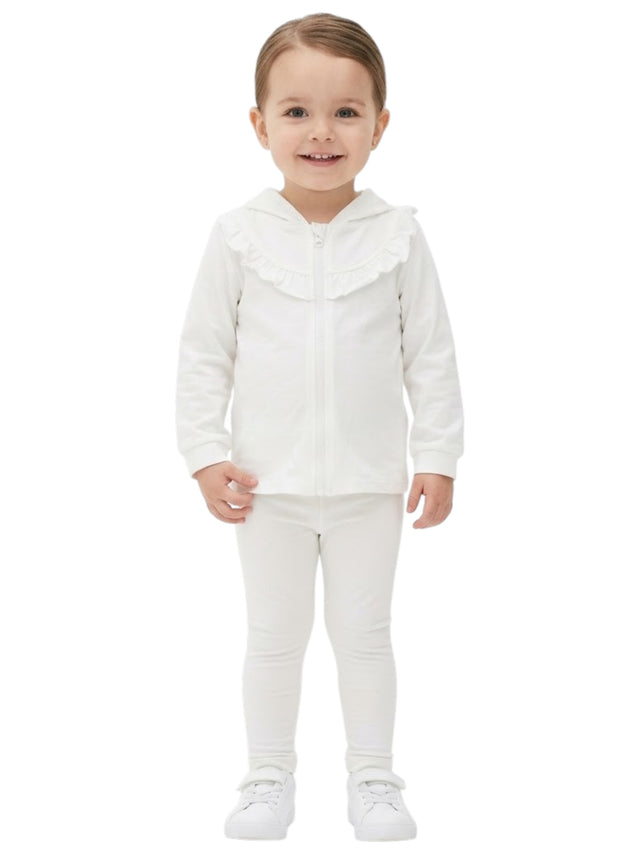 Image for Kids Girl's  Plain Hoodie,White