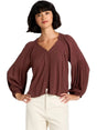 Image for Women's Textured Top,Brown