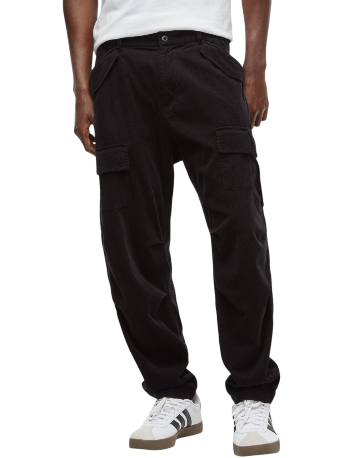 Image for Men's Ribbed Pants,Black