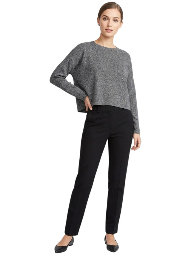 Image for Women's Plain Solid Sweater,Grey
