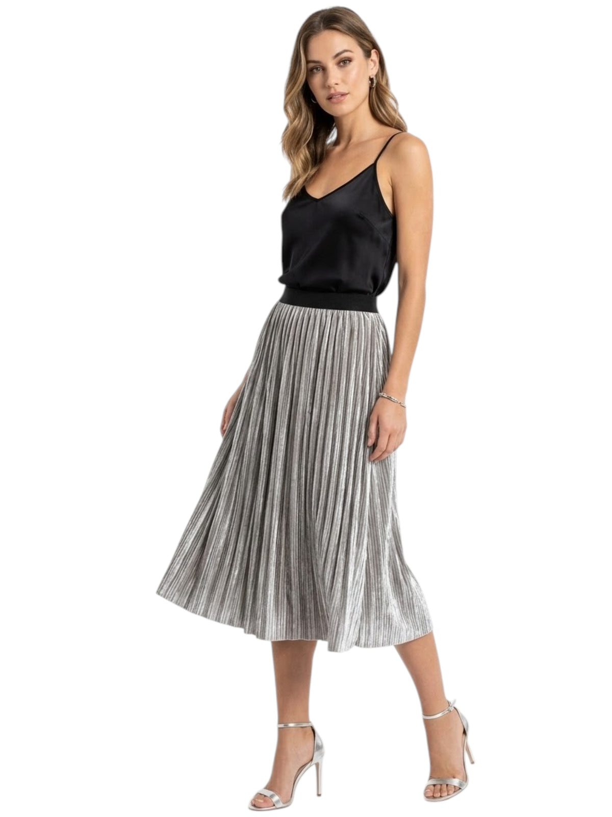 Image for Women's Ribbed Skirt,Grey