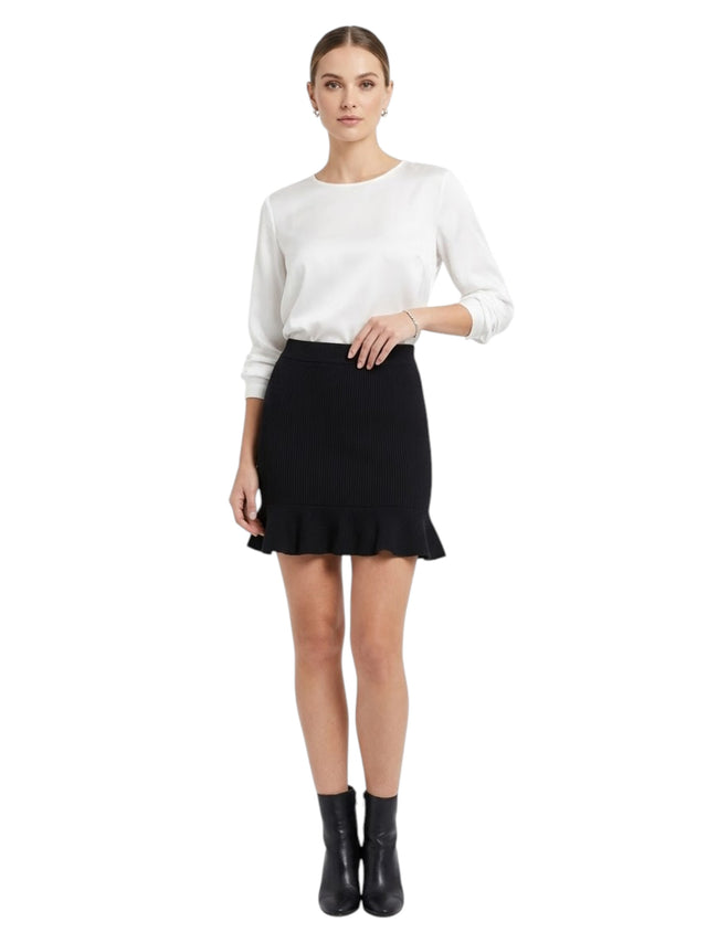 Image for Women's Ribbed Skirt,Black