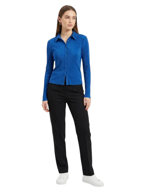 Image for Women's Ribbed Top,Blue
