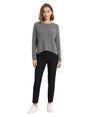 Image for Women's Plain Knitted Sweater,Grey