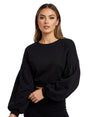 Image for Women's Textured Sweater,Black
