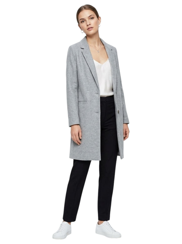 Image for Women's Plain Coat,Grey