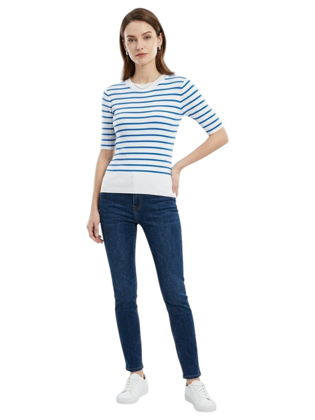 Image for Women's Striped Top,White
