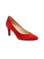 Image for Women's Textured Heeled Shoes,Red