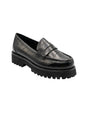 Image for Women's Plain Loafers Shoes,Black