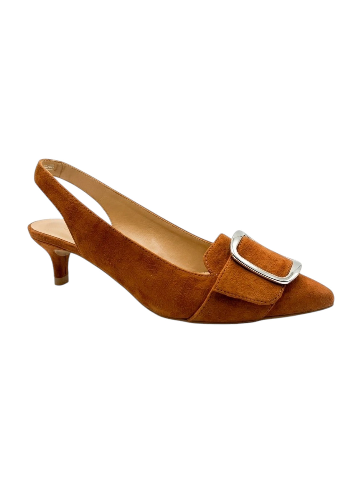 Image for Women's Textured Heeled Shoes,Light Brown