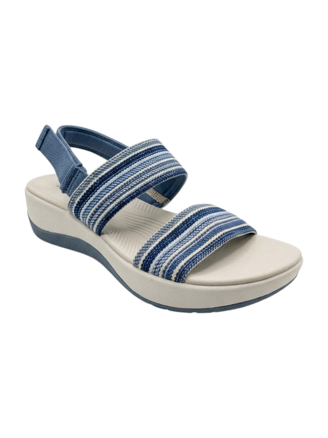 Image for Women's Textured Sandals,Dusty Blue