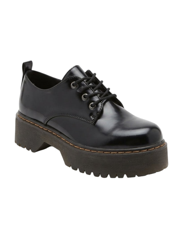 Image for Women's Plain Glossy Shoes,Black
