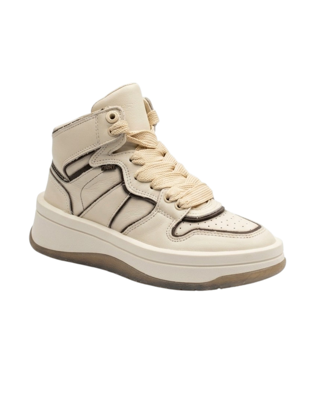 Image for Women's Plain High Top Shoes,Beige