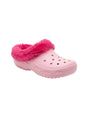 Image for Women's Plain Slippers With Faux Fur,Pink