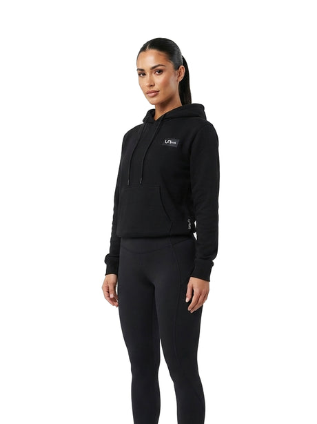 Image for Women's Plain Solid Hoodies,Black
