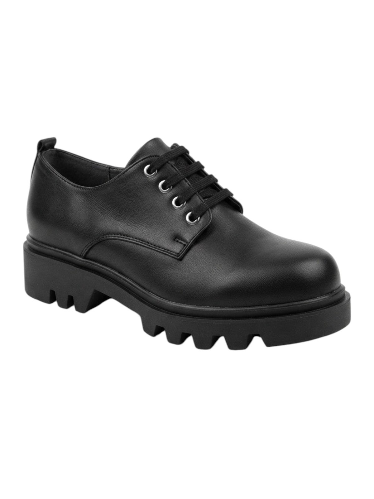 Image for Women's Plain Loafers Shoes,Black