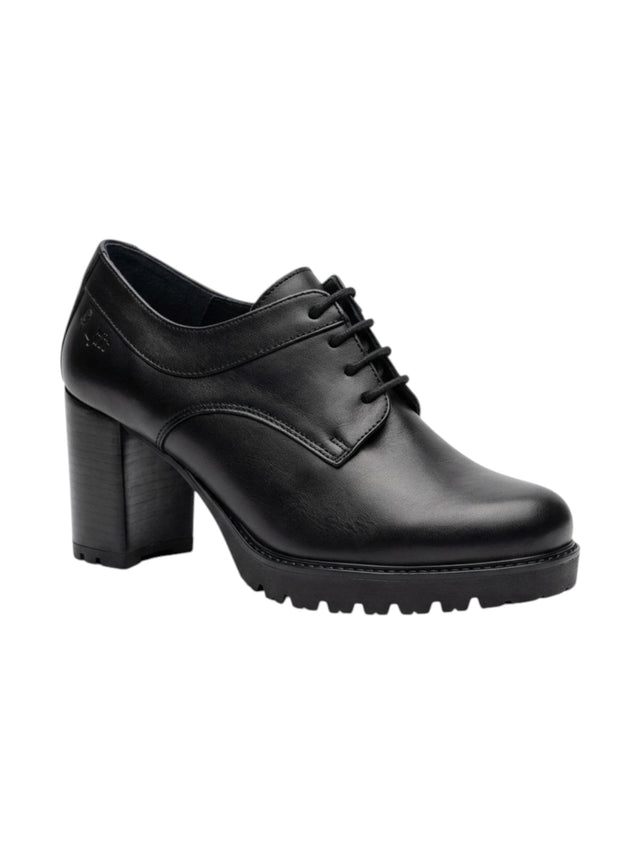 Image for Women's Plain High Loafers Shoes,Black
