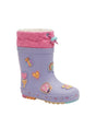 Image for Kids Girl's Printed Ankle Boots,Purple