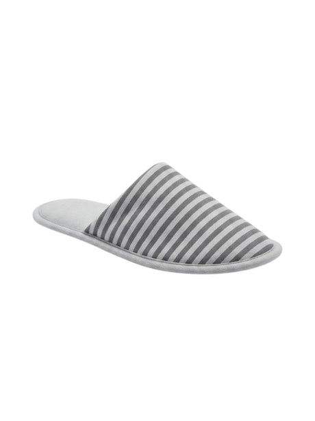 Image for Men's Striped Slippers,Grey