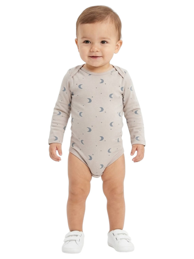 Image for Kids Boy's Printed Bodysuit,Baige
