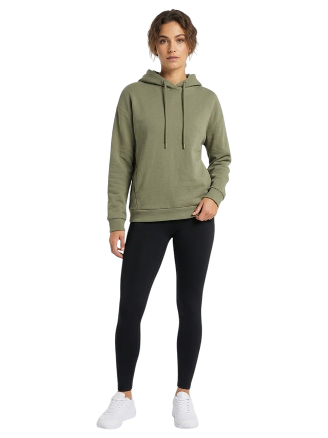 Image for Women's Plain Solid Hoodies,Olive