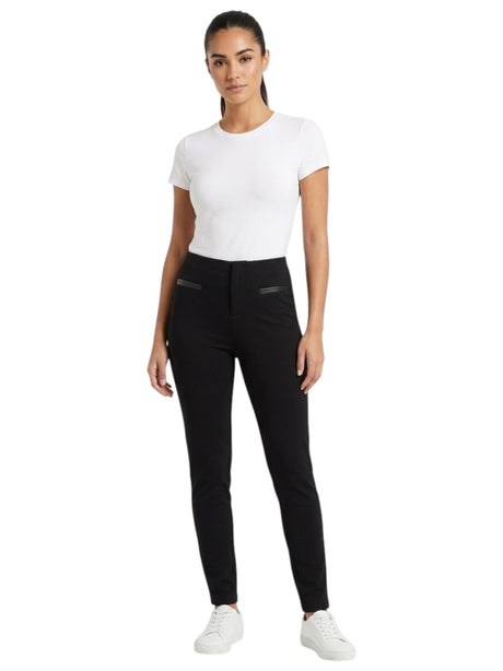 Image for Women's Plain Solid Pant,Black
